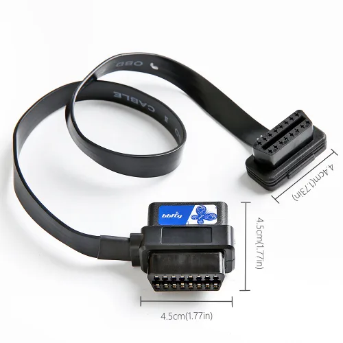 Miniatura 6 de bbfly-A9 OBD II OBD2 Adaptador de cable con extensión divisora de 16 pines, 1 macho y 2 hembras (2 pies/60CM)