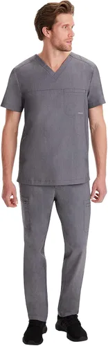 Miniatura 3 de Healing Hands Mens Scrub Pant 6 Pocket Purple Label 9300 Daniel Elastic Waist Drawstring Scrubs Pant