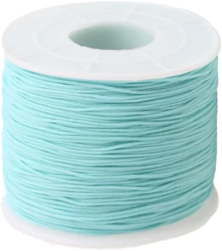 Miniatura 15 de Cordón de nailon trenzado de 150 yardas de 0.020 in, cuerda de hilo de nailon trenzado para pulseras de nudos chinos, collares, macramé, joyería