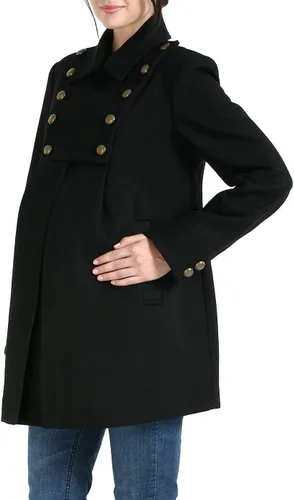 Miniatura 3 de Momo Maternity Outerwear Women Stella Wool Pea Coat Pregnancy Winter Jacket Small