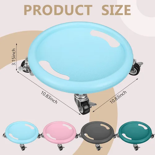 Miniatura 2 de Seenelling 4 unidades de rodillos de ejercicio abdominal, deslizadores de ejercicio abdominal para entrenamiento de núcleo, tabla de ejercicios