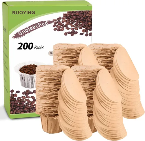 Miniatura 7 de Filtros de papel K Cup sin blanquear con tapa, se adapta a cápsulas reutilizables Keurig 1.0 y 2.0