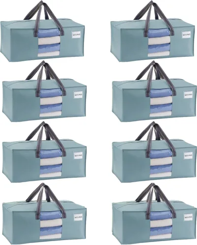 Miniatura 14 de VENO Paquete de 4 bolsas de mudanza resistentes, bolsas de embalaje transparentes para una fácil visibilidad, alternativa a las cajas de mudanza