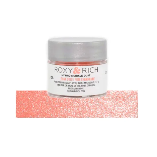 Miniatura 15 de Roxy & Rich Hybrid Sparkle Powder - Colorante para alimentos, 0.09 onzas (0.09 oz), color rosa amatista