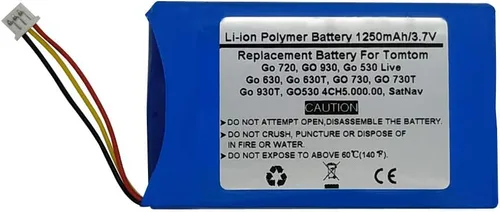 Batería de repuesto para navegador GPS de 3.7V 1250mAh para Tomtom Go 720 GO 930 Go 530 Live Go 630 Go 630T GO 730T Go 930T GO530 4CH5.000.00