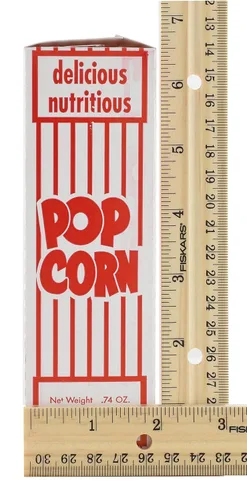 Miniatura 5 de Snappy 1-E Cajas pequeñas para palomitas de maíz con tapa cerrada, cartón rojo y blanco, 100