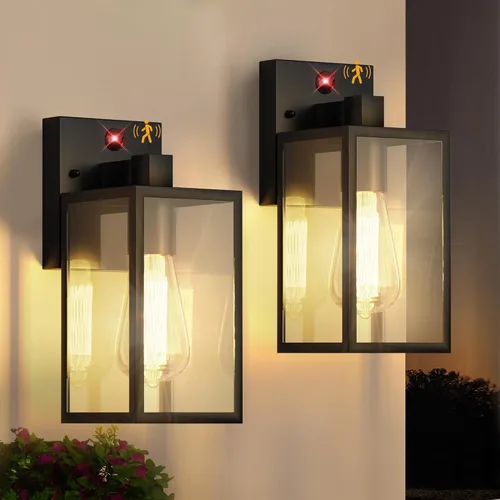 Miniatura 10 de WIHTU Accesorios de Luces de Porche Exteriores para Montaje en Pared, Accesorios de Iluminación Exterior del Atardecer al Amanecer para Casa, Luces
