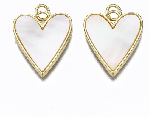 Miniatura 7 de UR URLifeHall 10 dijes de galletas de la fortuna, chapados en oro de 18 quilates y latón para hacer aretes, collares y pulseras