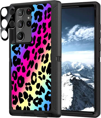 Miniatura 8 de Funda compatible con Samsung Galaxy S22 Ultra para hombres y niños, funda de camuflaje con protector de lente de cámara resistente