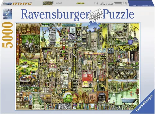 Miniatura 2 de Ravensburger Colin Thompson: Bizarre Town Jigsaw Puzzle (5000 piezas)
