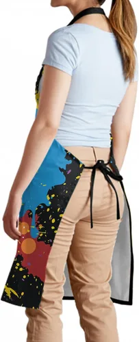 Miniatura 4 de Delantal impermeable con cuello ajustable para cocina, cocina, jardinería, aseo