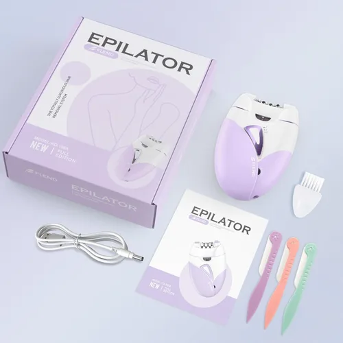 Miniatura 9 de Depiladoras, Depiladora de deslizamiento suave sin dolor de 2 velocidades para mujeres, depiladora de depilación facial recargable inalámbrica