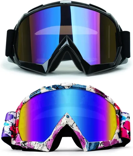 Miniatura 15 de Lentes de motocross y cuatrimoto - Lentes de carreras MX y MTB, lentes de protección para bicicleta, lentes de seguridad para adultos, jóvenes