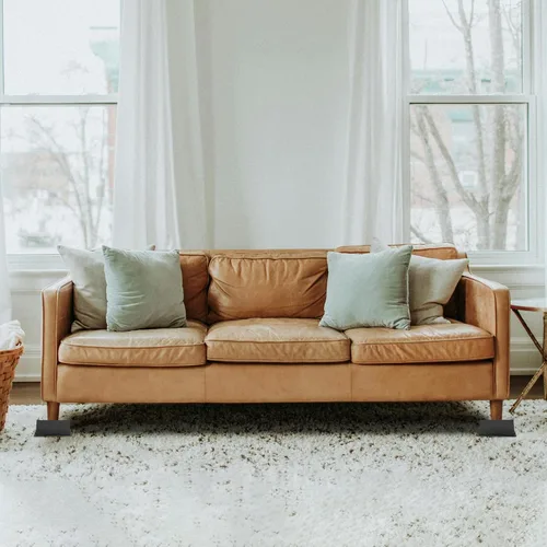 Miniatura 6 de Paquete de 4 elevadores de cama de 2 pulgadas, elevadores de muebles de gran tamaño resistentes, elevadores de cama extra anchos para mesa, sofá
