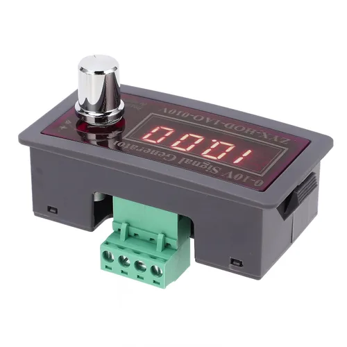 Miniatura 8 de Simulador analógico de voltaje 0-10V, generador ajustable ABS módulo de vivienda Medidor de control de frecuencia para pruebas de dispositivos PLC