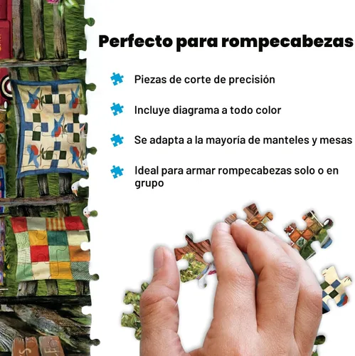 Miniatura 4 de Buffalo Games Tom Wood - Rompecabezas de 500 piezas A Little Bit of Heaven de 21.25 x 15 pulgadas, tema de granja, rompecabezas de tablero
