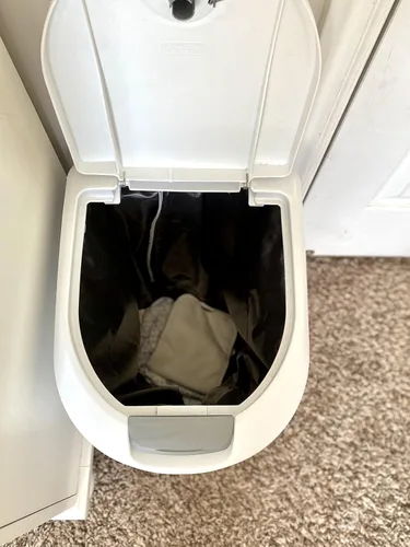 Miniatura 8 de ALVABABY Paquete de 2 cubos de pañales reutilizables para pañales de tela, bolsa de basura, lavandería, se adapta a cubos de basura de 13.3 galones