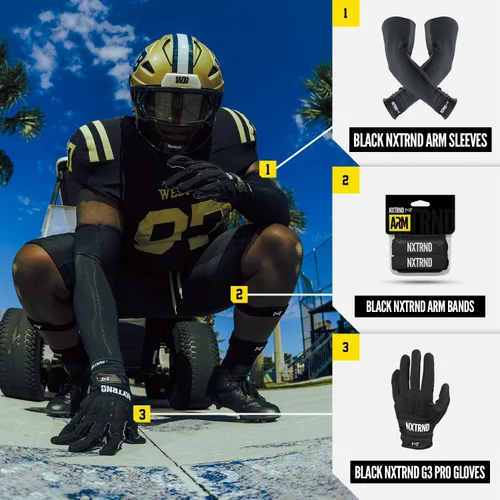 Miniatura 5 de Nxtrnd G3 Pro - Guantes de fútbol acolchados, guantes de receptor y línea pegajosos