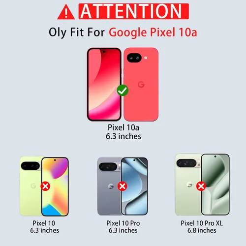 Miniatura 3 de ATUMP for Google Pixel 10A Case with Camera Lens Cover & HD Screen Protector(2 Pcs), [10FT Military Grade Drop Protection] Magnetic Ring Holder
