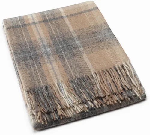 Miniatura 24 de Superfine - Manta de lana de alpaca – Manta ligera de lana merino de alpaca para uso en interiores o exteriores Manta de lana de alpaca peruana