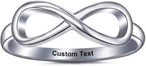 Anillo infinito de amistad para mujeres, adolescentes, niñas, mejor amiga, 2 mejores amigas, mejores amigas, amigas, hermanas, promesa, mujer, ella,