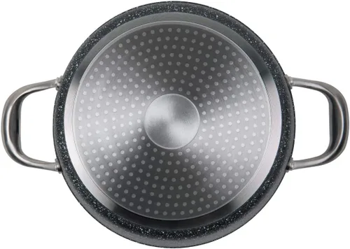 Miniatura 8 de MasterPan Sartén de aluminio fundido ultra antiadherente, 9.5 pulgadas, serie Granite