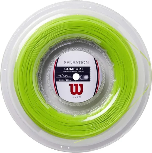 Miniatura 19 de Wilson Sensation - Juego de cuerda para raqueta de tenis y carrete de 200 m Blanco