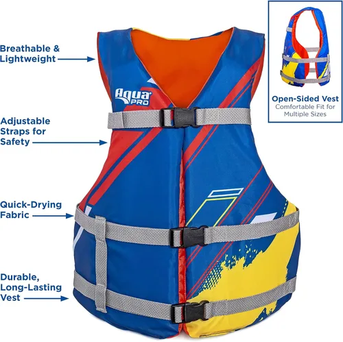 Miniatura 2 de Oceans 7 US Coast Guard Approved Life Jacket for Infant, Kids, Youth, – Type II & III Vest, Personal Flotation Device