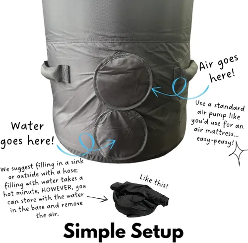 Miniatura 2 de Maniquí de Tacleo de Fútbol Americano con Base Lastrada con Agua para Entrenamiento de Línea Defensiva - 69" de Alto, Negro, 70 lbs - Alternativa