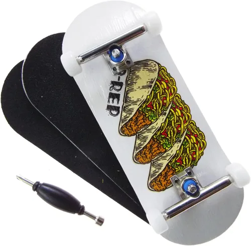 Miniatura 4 de P-REP V2 Performance Patineta Completa de Madera para Dedos 34mm - Banana