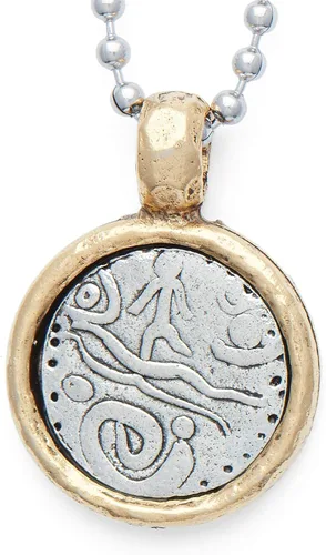 Miniatura 6 de Collar de acero inoxidable ajustable con medallón de cruz de plata vintage, Adjustable, Metal, no conocido