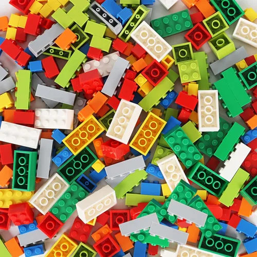 Ladrillos clásicos a granel compatibles con placa base Lego, bloques de construcción en color aleatorio, juego creativo para niños, forma mixta
