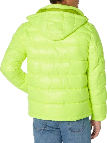 Miniatura 2 de GUESS Men's Mid-Weight Puffer Jacket with Removable Hood