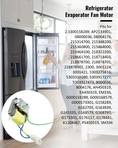 Miniatura 2 de 5300158289 El motor del ventilador del evaporador del refrigerador reemplaza AP2134901 2539758091 218322200 218661700 218718403 218878700 218878701