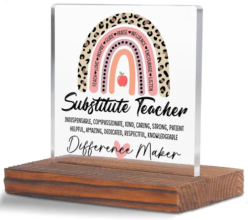 Miniatura 18 de Letrero decorativo de escritorio transparente para después de la escuela, regalo de agradecimiento para mujeres y hombres, regalos de agradecimiento