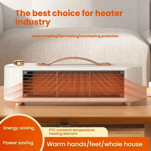 Miniatura 6 de Calentador portátil de calentamiento rápido de 800W, calentador de espacio multifuncional con protección contra sobrecalentamiento ajustable de 2