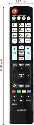 Miniatura 3 de AKB72914207 AKB72914003 AKB72914240 Reemplazo remoto apto para LG LCD LED HDTV 32LD550 32LD550-UB 32LD550UB 42LD550UB 42LD550-UB 42LE. 5350