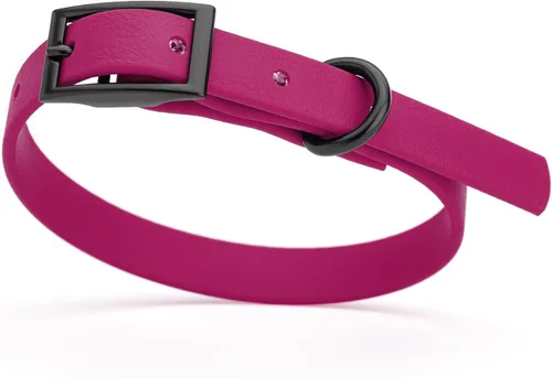 Miniatura 62 de Dogline Biothane - Collar impermeable para perro con hebilla de liberación rápida, resistente cincha de nailon recubierta con resistente y a prueba