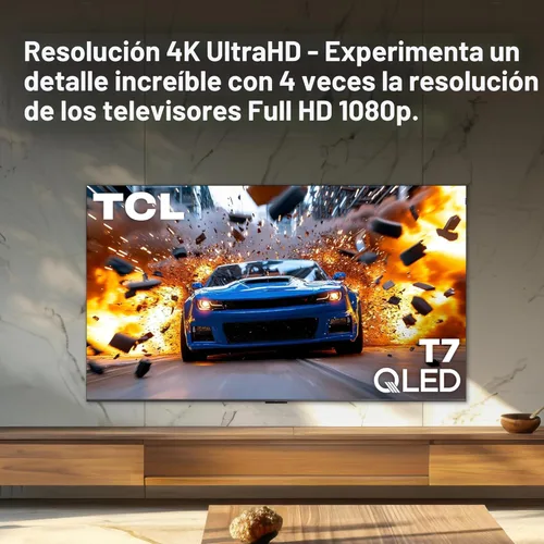 Miniatura 4 de TCL 55 Pulgadas Clase Serie T7 4K QLED HDR 55T7, Modelo 2025 Smart Google TV de 120HZ Frecuencia de Actualización, Alta Brillo, Dolby Atmos