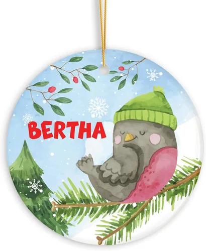 Miniatura 15 de Adorno de muñeco de nieve personalizado, muñeco de nieve de Papá Noel, adorno de Navidad con nombre personalizado, lindo adorno de muñeco de nieve