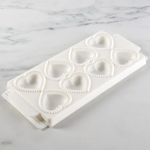 Miniatura 8 de Mini moldes para raviolis de corazón de 2 pulgadas, máquina de pasta rellena casera, bandeja de 2 piezas y prensa para 8 raviolis rellenos, juego