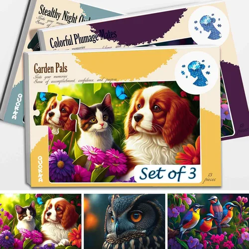 Miniatura 10 de QUOKKA 13 Piezas de Actividades para Demencia para Adultos - 3 Juego de Rompecabezas para Personas Mayores - Regalos Grandes para Personas Mayores