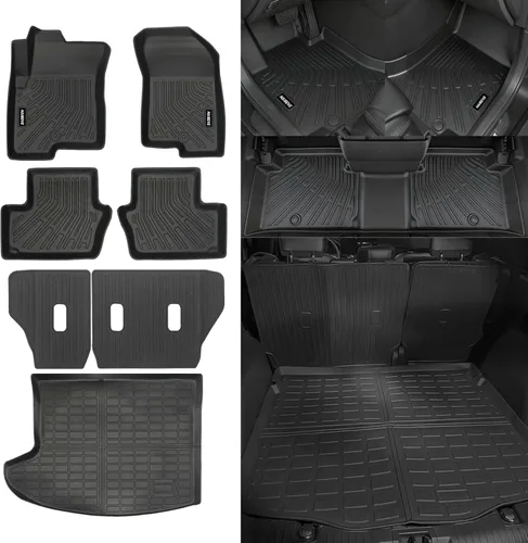 Miniatura 10 de Alfombrillas de piso Naibeve para Ford Edge 2015 2016 2017 2018 2019 2020 2021 2022 2023 2024 2025 - Ajuste personalizado para todo clima