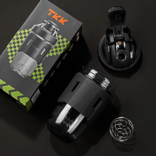 Miniatura 6 de TKK Blender Shaker Bottle 24 onzas con bola mezcladora de plástico para proteínas antes y después del entrenamiento, vaso mezclador de bebidas