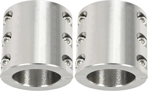 Miniatura 2 de HECASA Abrazaderas de tubo de cuello dividido de 2 pulgadas compatibles con conector de barra antivuelco UTV, abrazaderas de tubo soldables, 2 piezas