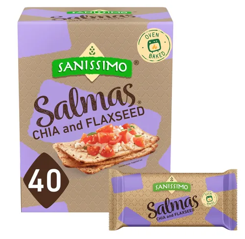 Miniatura 8 de Sanissimo Salmas Saladas, 40 paquetes de 3 Galletas, Galletas de Maíz Horneadas al Horno, Sin Gluten, Sin GMO, Certificadas Kosher
