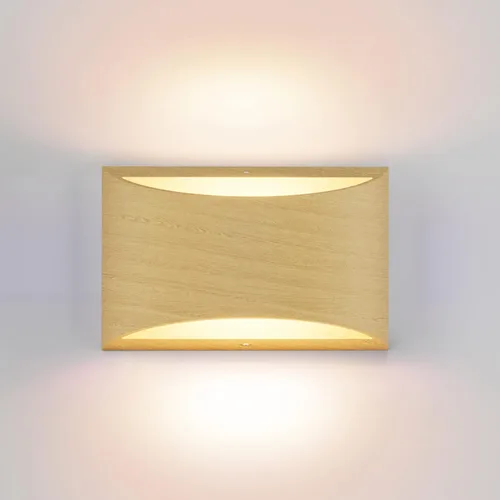 Miniatura 13 de Aipsun Aplique de pared de aluminio moderno LED para interiores, luces de pared interiores, 1 paquete, lámpara de montaje en pared con cable, luz