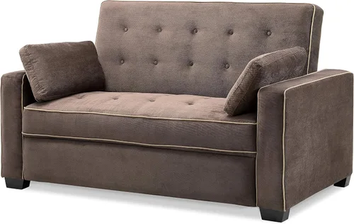 Miniatura 22 de Serta Ainsley Sofá Cama Convertible de 66.5", Tamaño Full, Dreamcoil Comfort, Tela Tejida Suave, Carbón