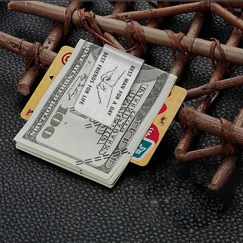Miniatura 2 de Emideary Money Clip for Men, Stainless Steel Front Pocket Wallet