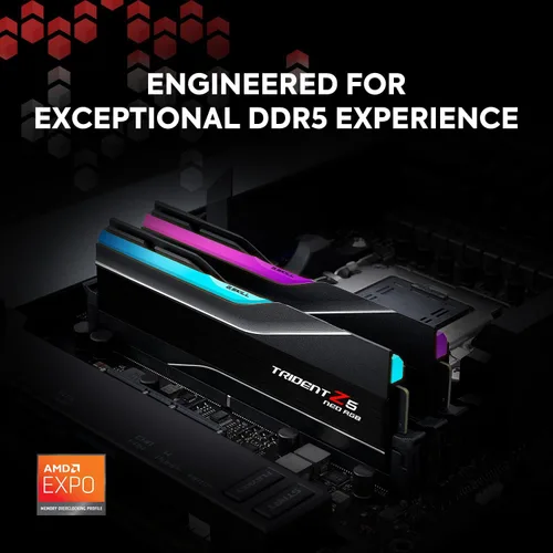 Miniatura 2 de G.SKILL Trident Z5 Neo RGB Series DDR5 RAM (AMD Expo) 64GB (2x32GB) 6000MT/s CL26-36-36-96 1.45V Memoria para computadora de escritorio U-DIMM